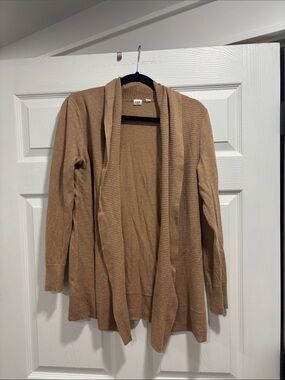 GAP Women's Open-Front Cardigan in Camel/Tan